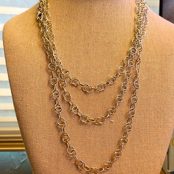 Gorgeous 925 sterling silver link chain necklace - 58"!!! - Picture 1 of 8